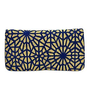 Shiraleah Blue & Gold Flap Wallet